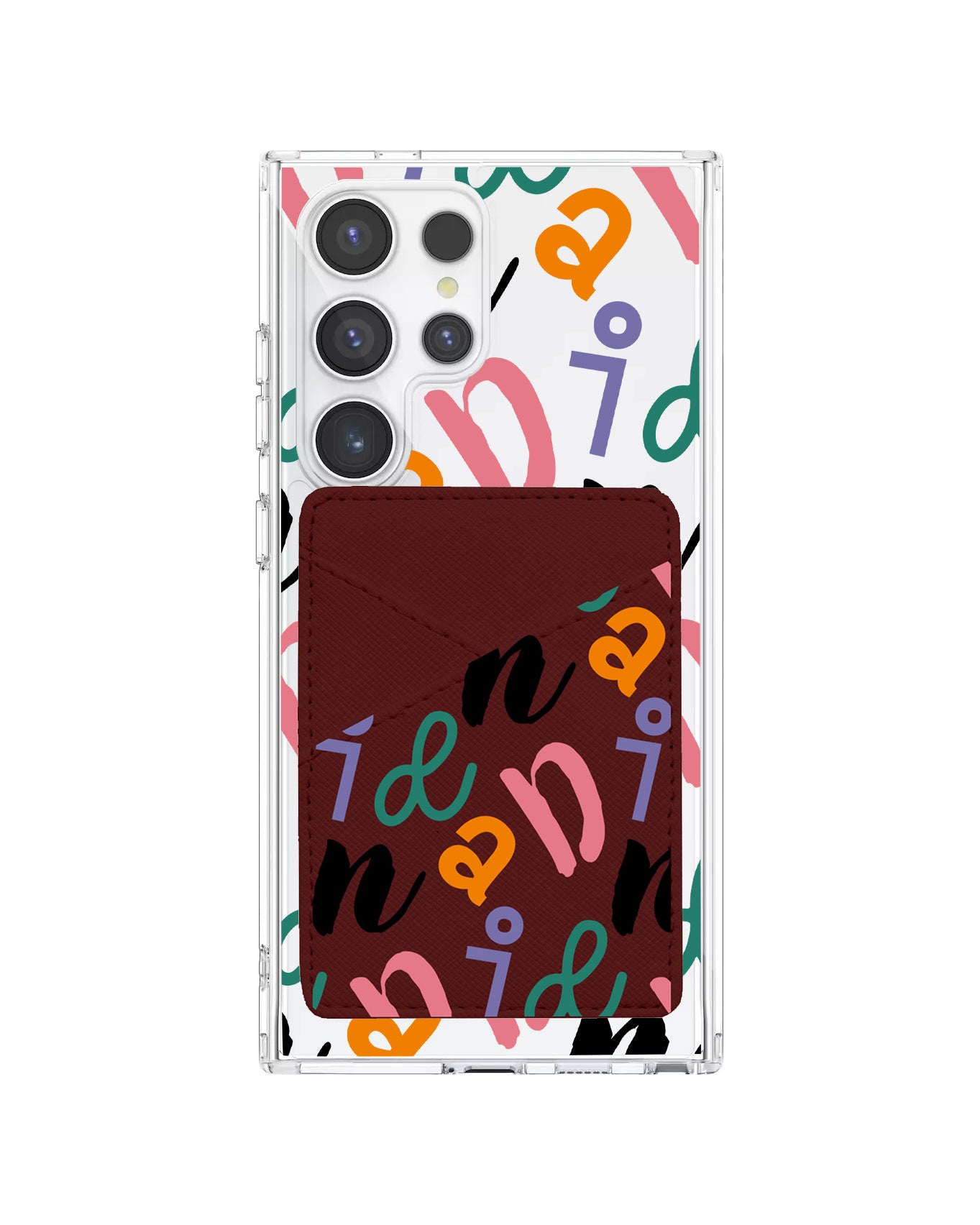 Android Phone Wallet Case - Playful Monogram 3.0