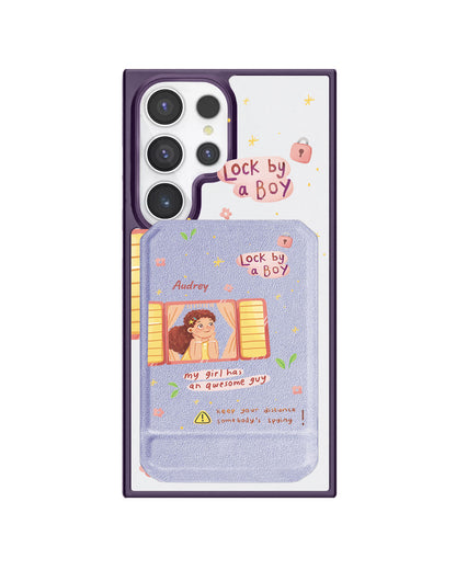 Android Magnetic Multifold Wallet - Crush Girl