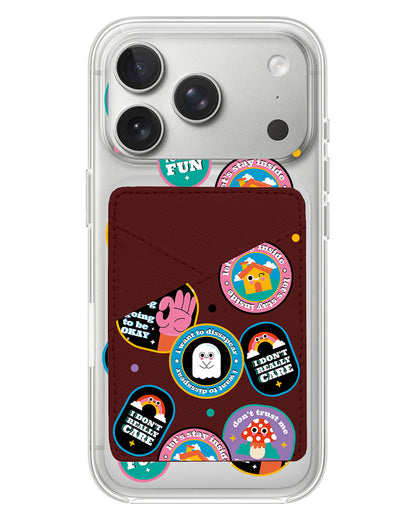 iPhone Phone Wallet Case - Monster Sticker Pack