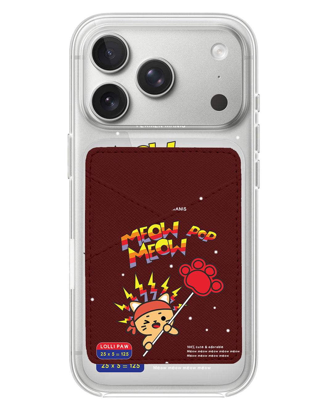 iPhone Phone Wallet Case - Meow Pop 1.0