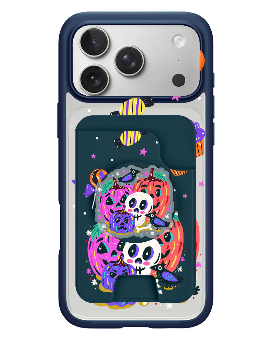 iPhone Magpop Wallet - Pumpkins Monster