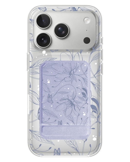 iPhone Magnetic Multifold Wallet - Sketchy Flower & Butterfly 2.0