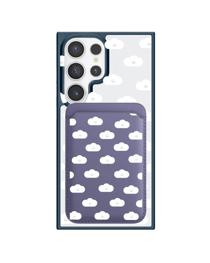 Android Magnetic Wallet Case - White Cloud