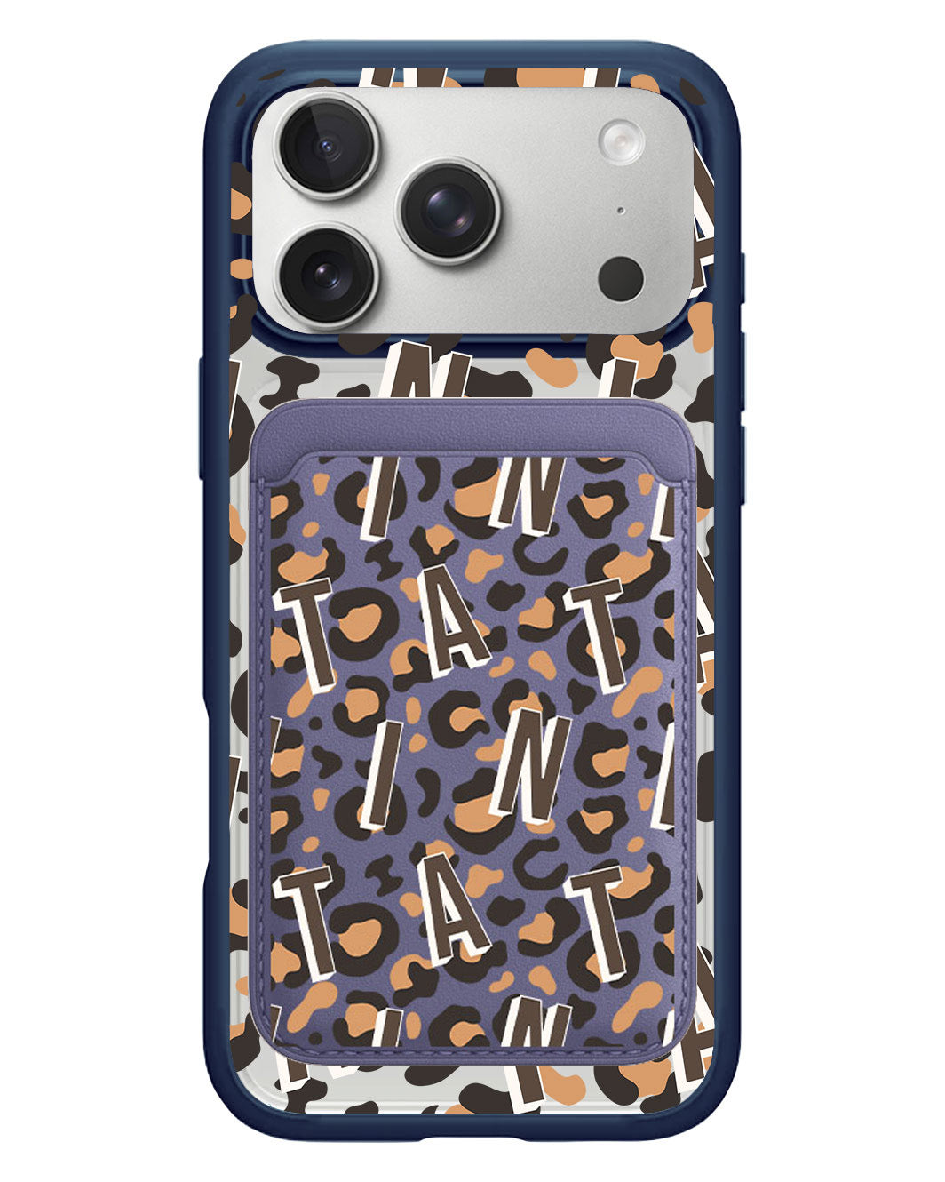 iPhone Magnetic Wallet Case - Leopard Monogram 2.0