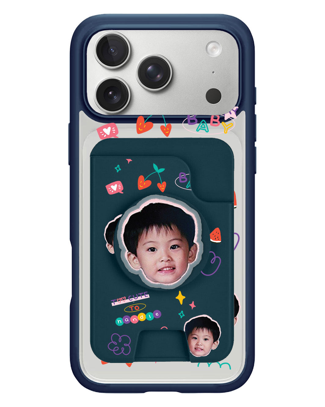 iPhone Magpop Wallet - Face Grid