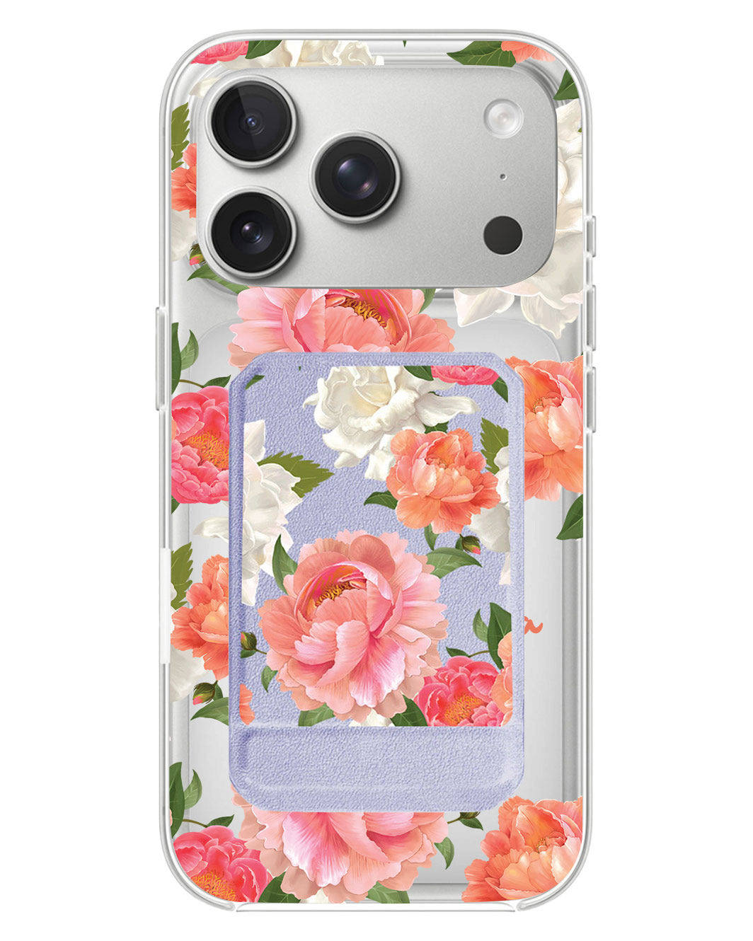 iPhone Magnetic Multifold Wallet - August Peony