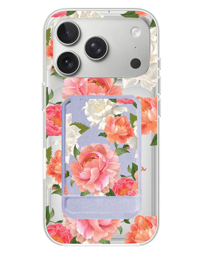 iPhone Magnetic Multifold Wallet - August Peony
