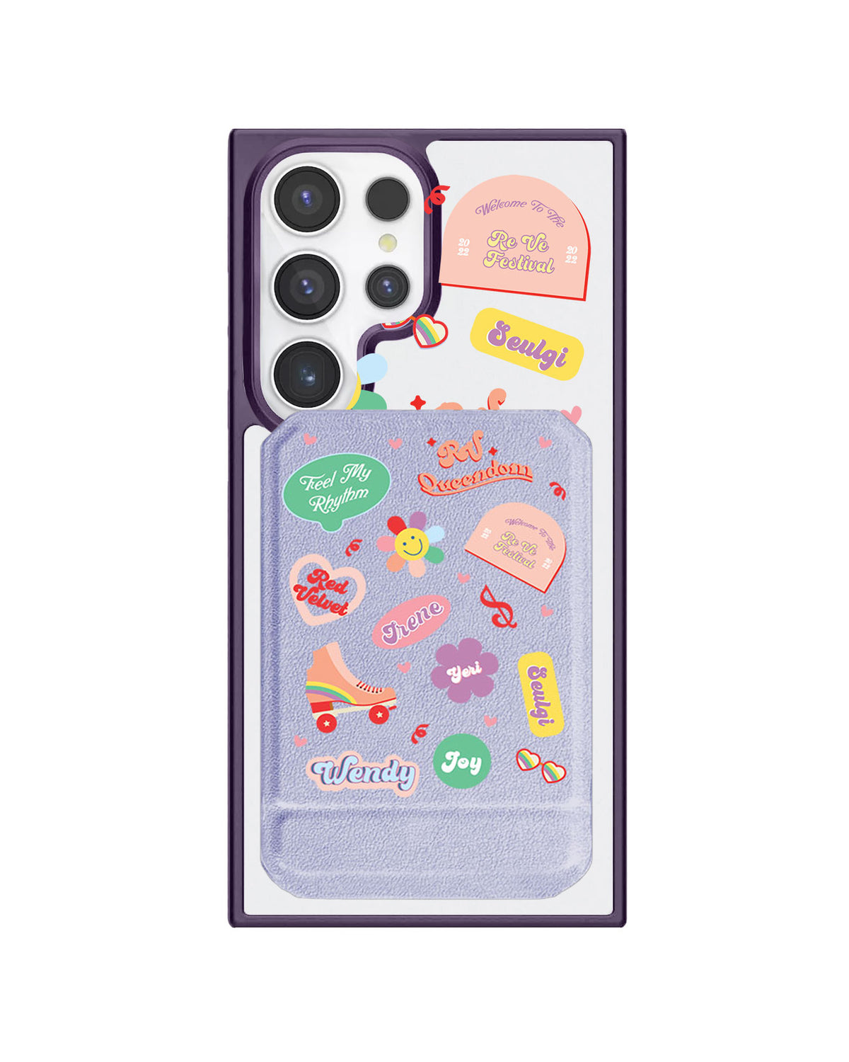 Android Magnetic Multifold Wallet - Red Velvet Sticker Pack