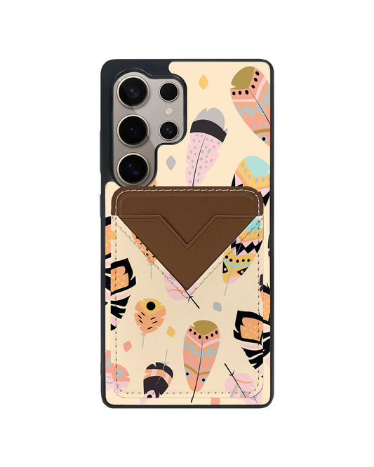 Android Avant Wallet Case - Feathers
