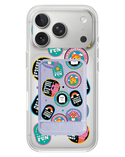 iPhone Magnetic Multifold Wallet - Monster Sticker Pack