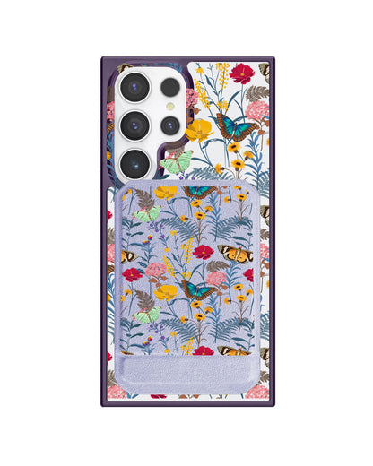 Android Magnetic Multifold Wallet - Flora Magnolia