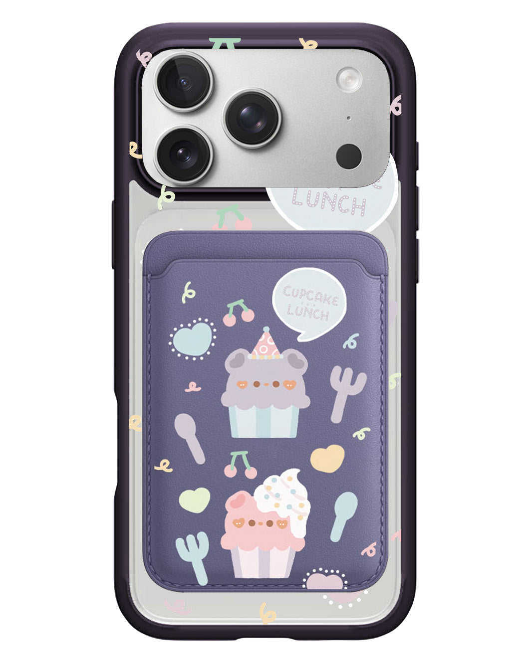 iPhone Magnetic Wallet Case - Cupcake
