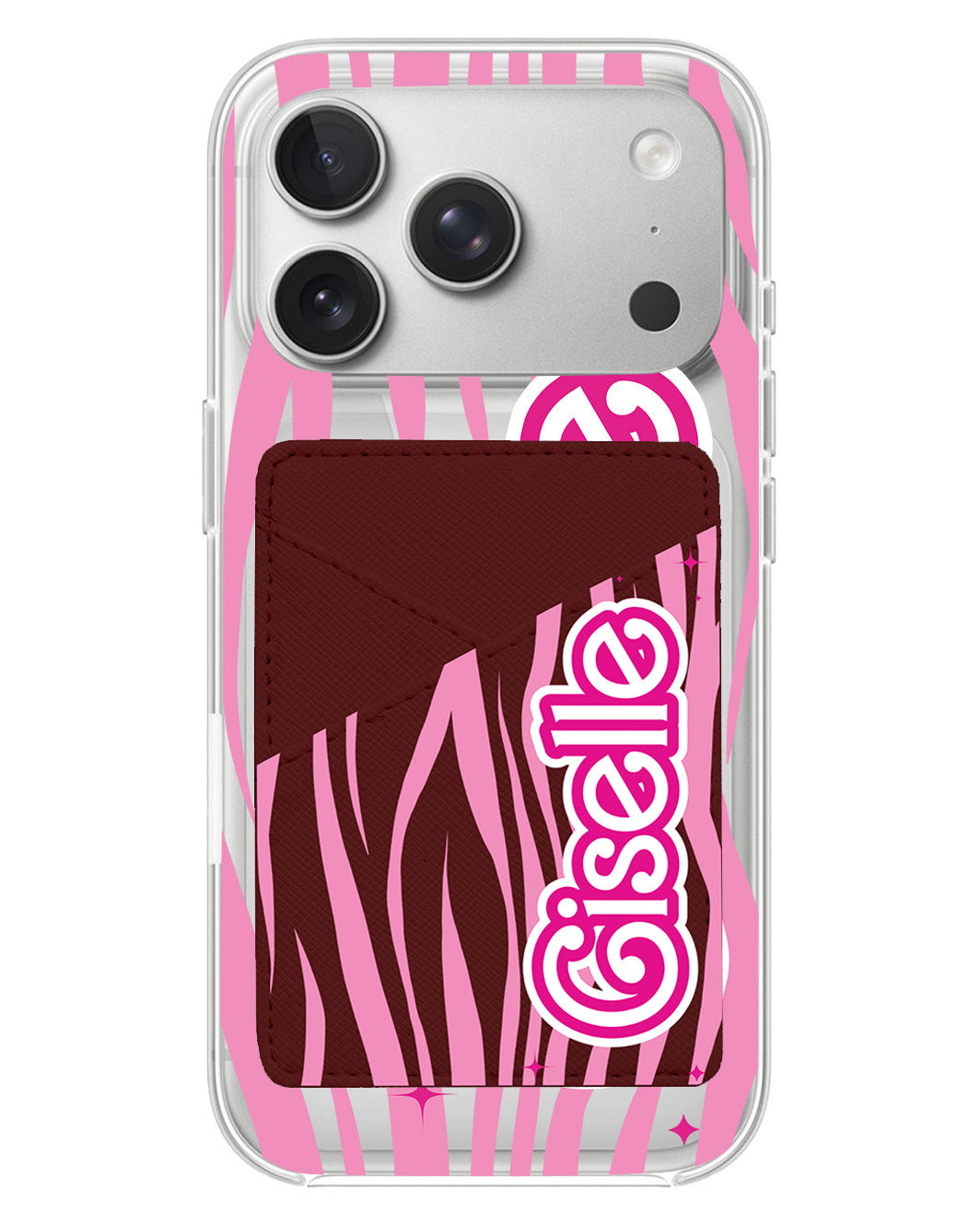 iPhone Phone Wallet Case - Barbie Zebra Pattern
