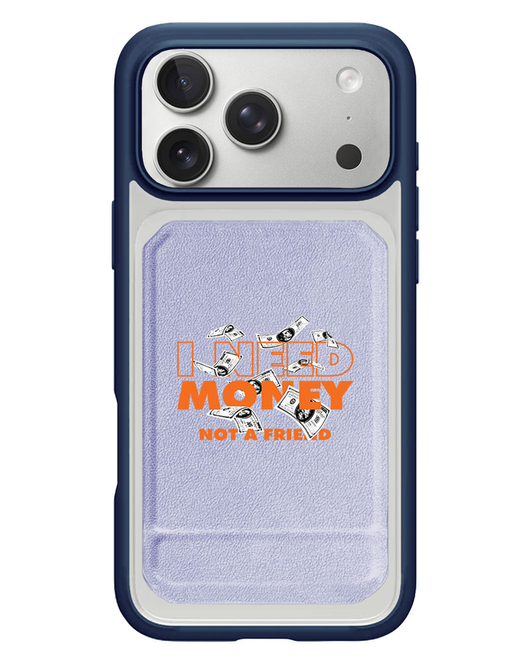 iPhone Magnetic Multifold Wallet - Money Better Than Friend