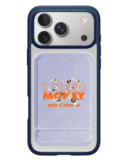 iPhone Magnetic Multifold Wallet - Money Better Than Friend