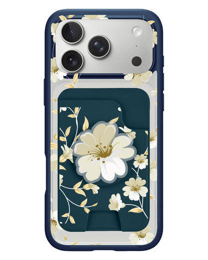 iPhone Magpop Wallet - White Magnolia