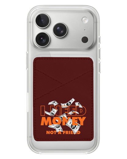 iPhone Phone Wallet Case - Money Better Than Friend