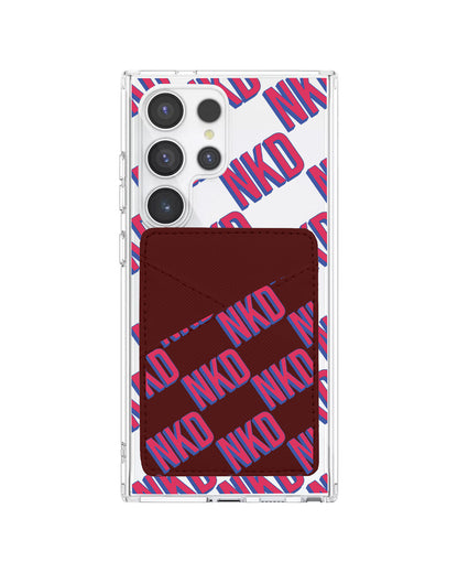 Android Phone Wallet Case - Diagonal Initial Monogram 2.0