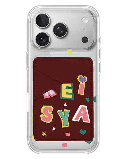 iPhone Phone Wallet Case - Adorable Monogram 4.0