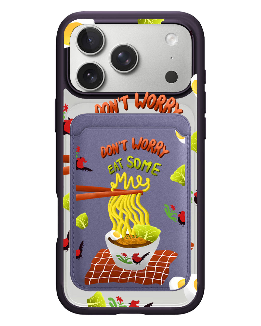 iPhone Magnetic Wallet Case - Go Eat Some Mie