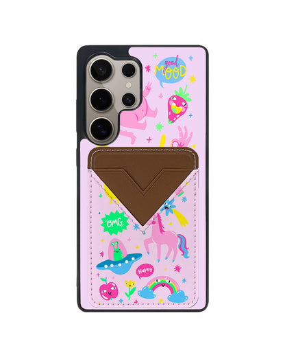 Android Avant Wallet Case - Monster Say Good Mood