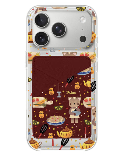 iPhone Phone Wallet Case - Cooking Cat