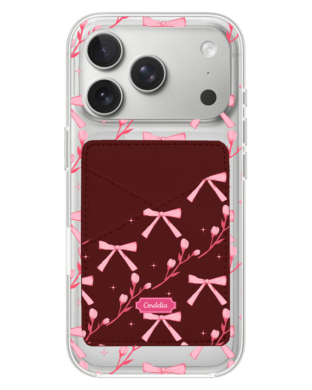 iPhone Phone Wallet Case - Coquette Floral