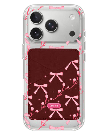iPhone Phone Wallet Case - Coquette Floral