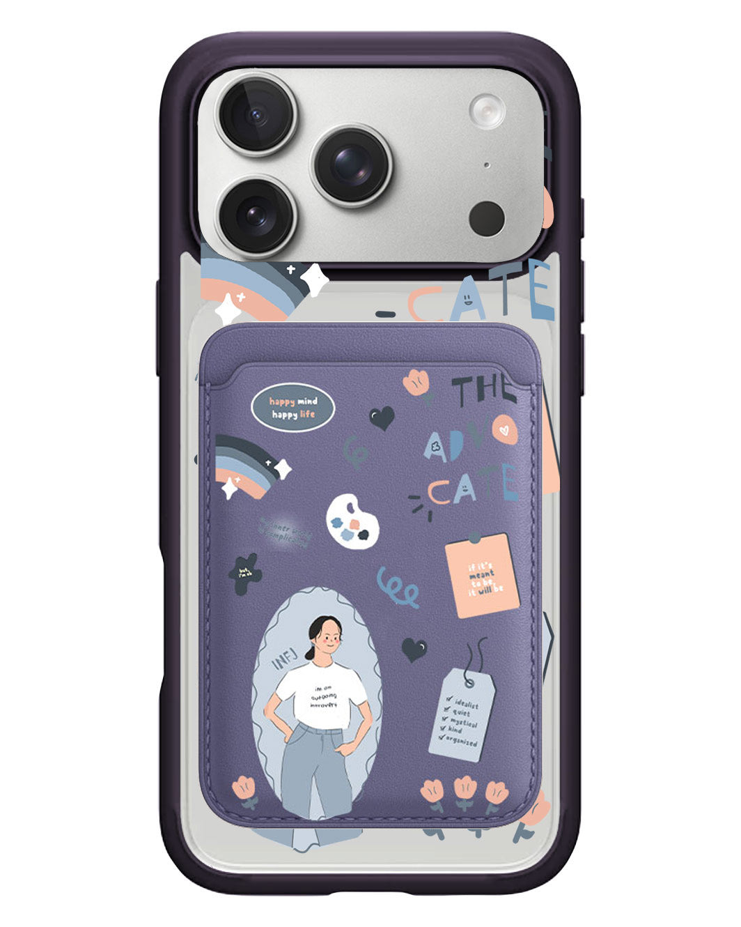 iPhone Magnetic Wallet Case - INFJ