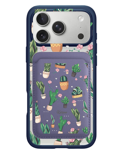 iPhone Magnetic Wallet Case - Cactus 3.0