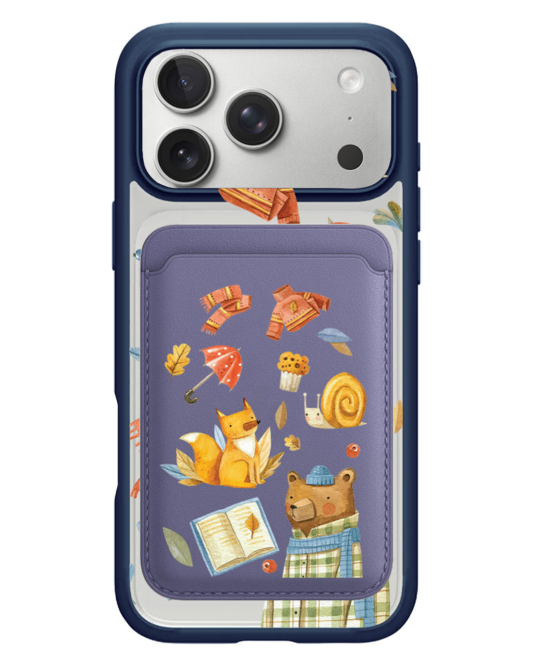 iPhone Magnetic Wallet Case - Bear & Fox