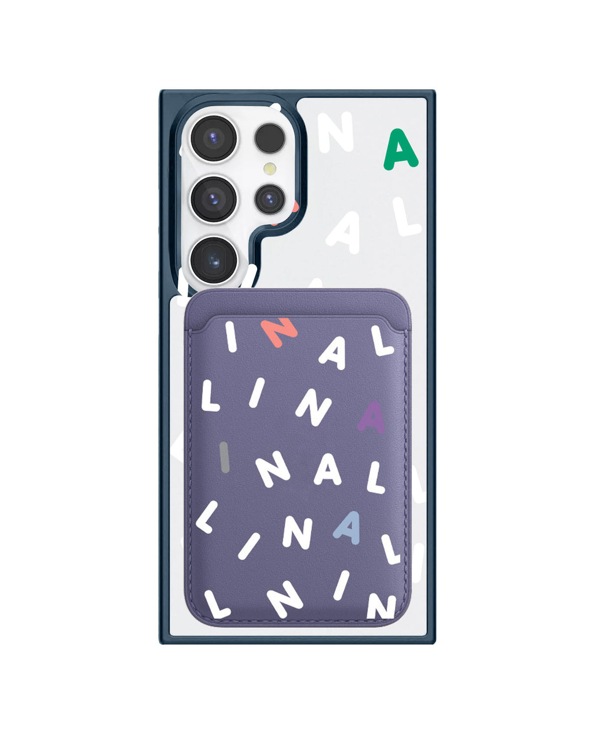 Android Magnetic Wallet Case - Monogram 2.0 Putih