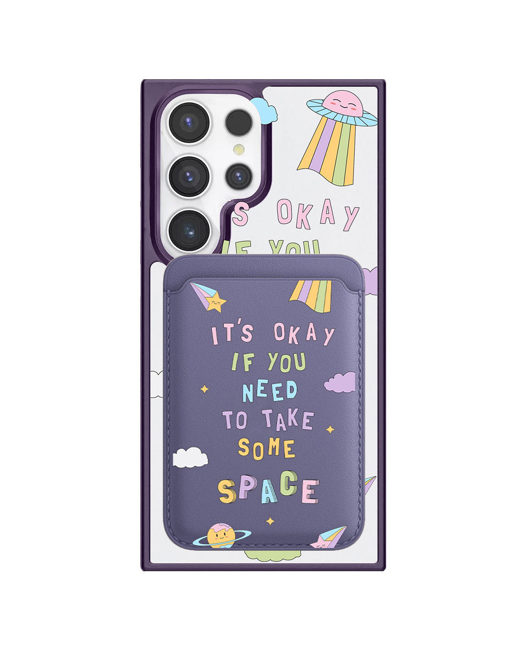 Android Magnetic Wallet Case - Space