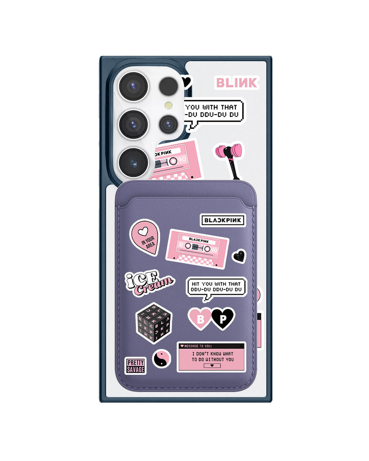 Android Magnetic Wallet Case - Blackpink Sticker Pack