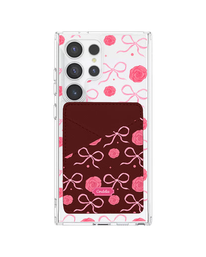 Android Phone Wallet Case - Coquette Rose