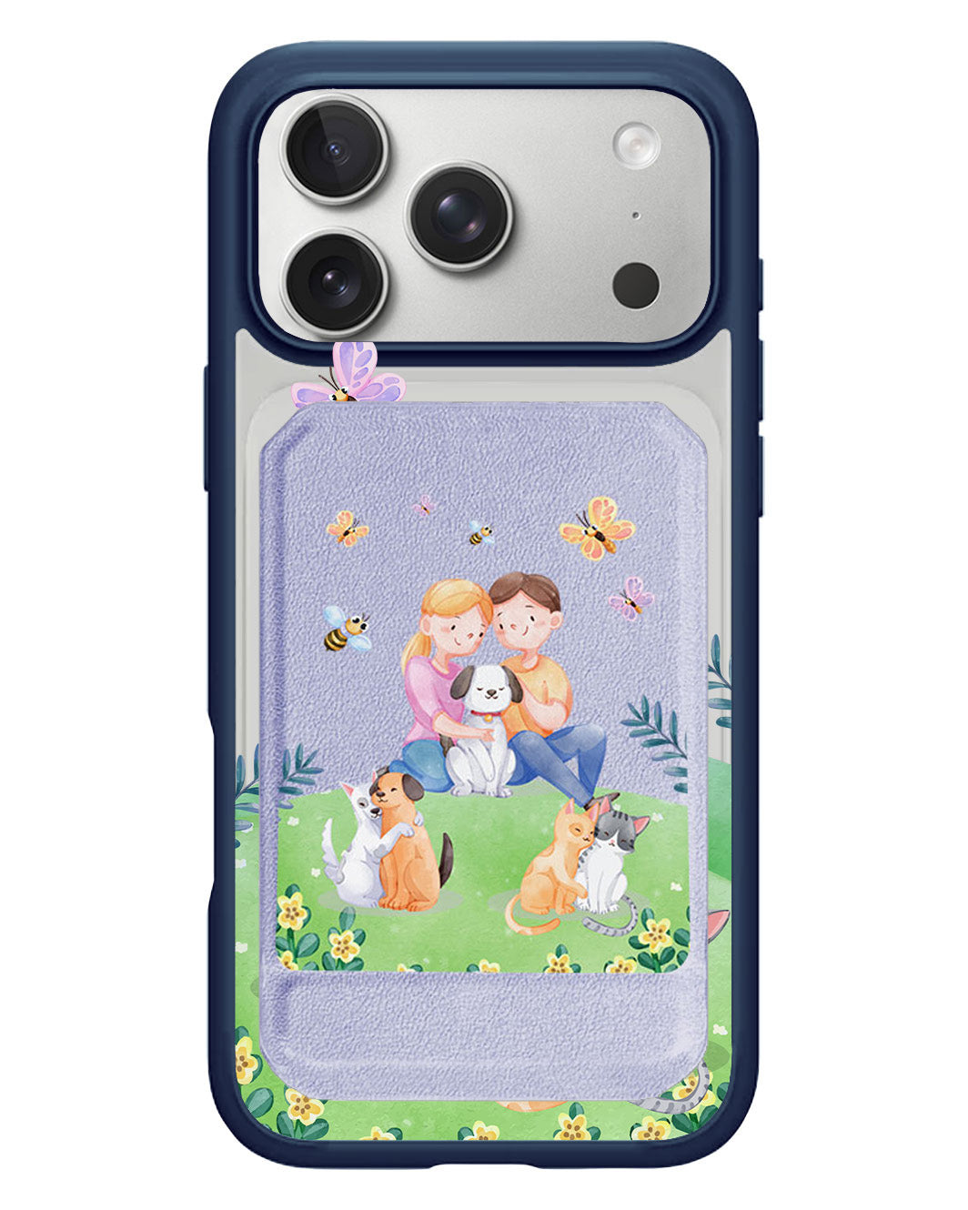 iPhone Magnetic Multifold Wallet - Adorable Animals