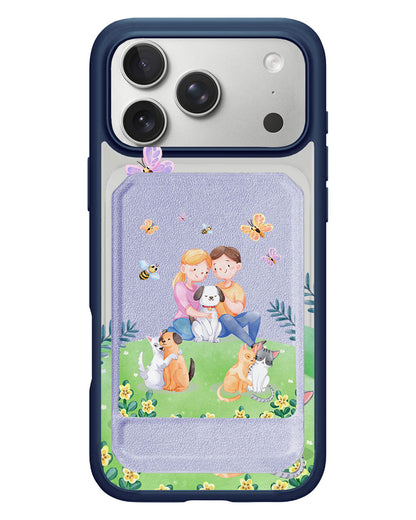 iPhone Magnetic Multifold Wallet - Adorable Animals