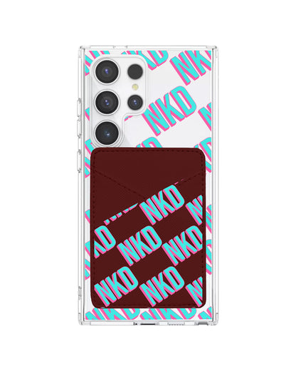 Android Phone Wallet Case - Diagonal Initial Monogram 4.0