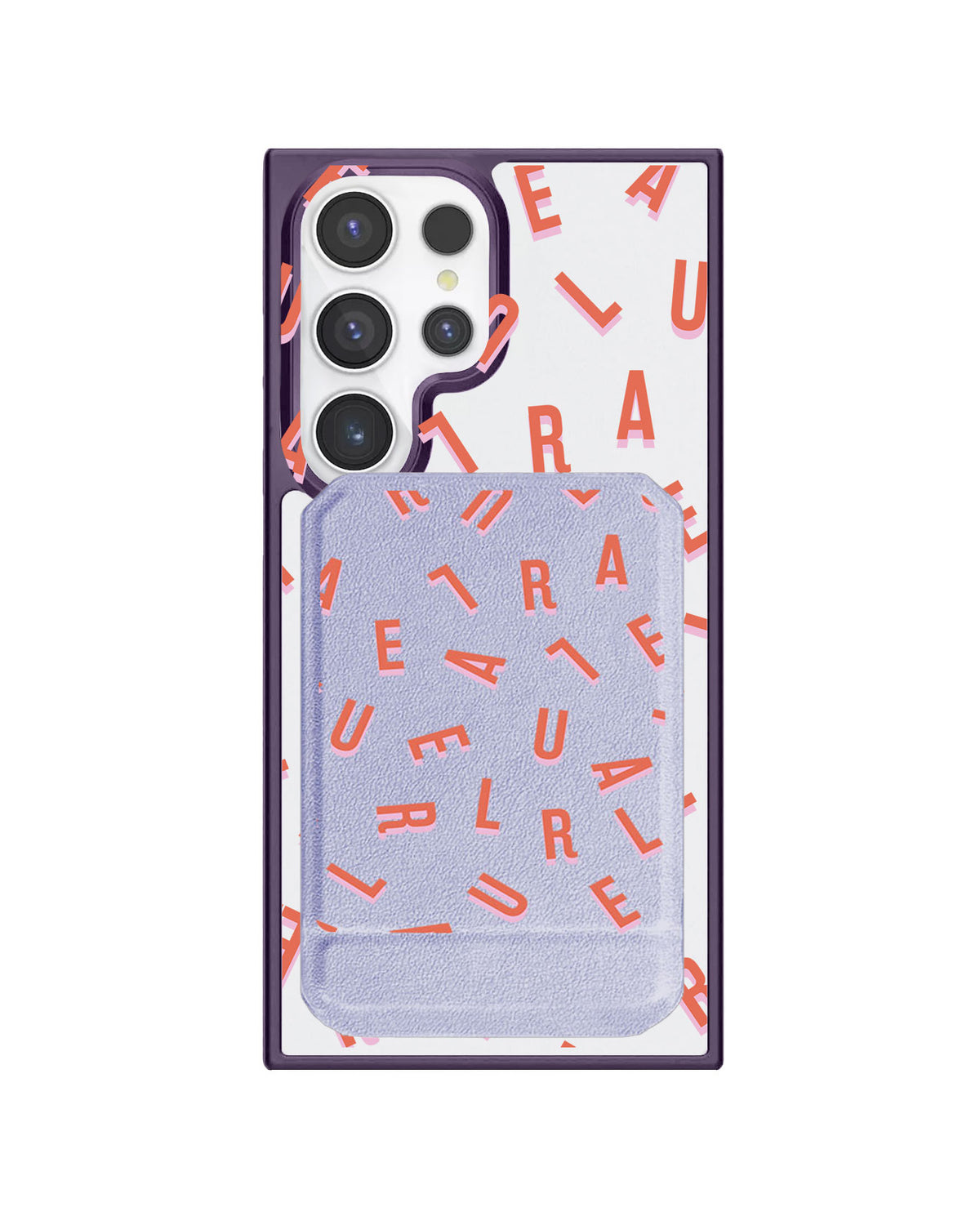 Android Magnetic Multifold Wallet - Monogram 1.0 Coral