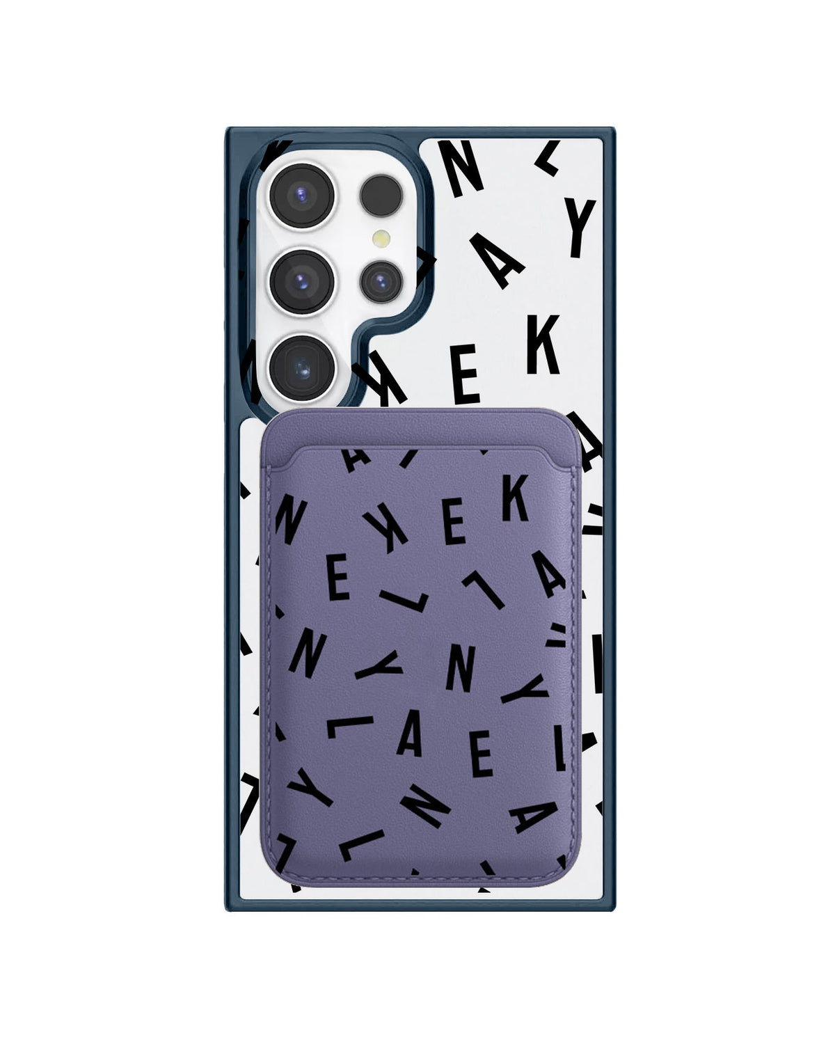 Android Magnetic Wallet Case - Monogram 1.0 Noir