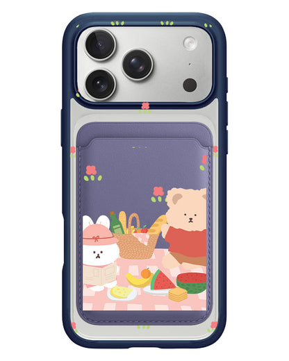 iPhone Magnetic Wallet Case - Picnic Pink