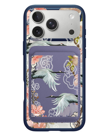 iPhone Magnetic Wallet Case - Oil Painting Birds