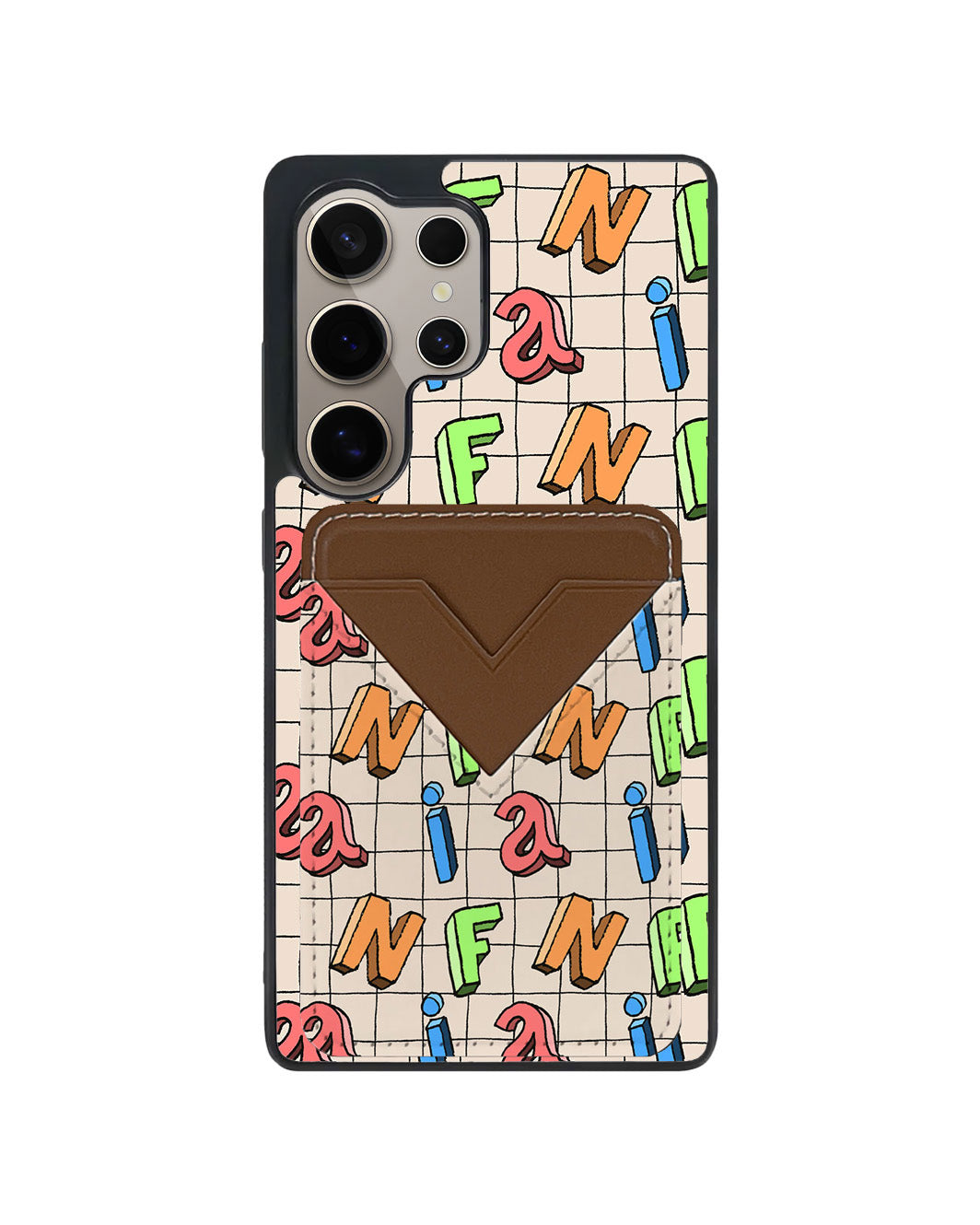 Android Avant Wallet Case - Playful Monogram