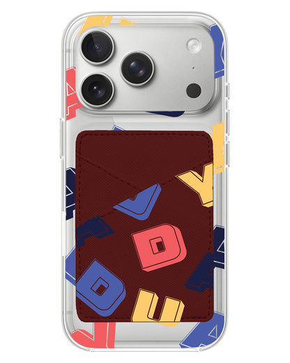 iPhone Phone Wallet Case - Cool Monogram