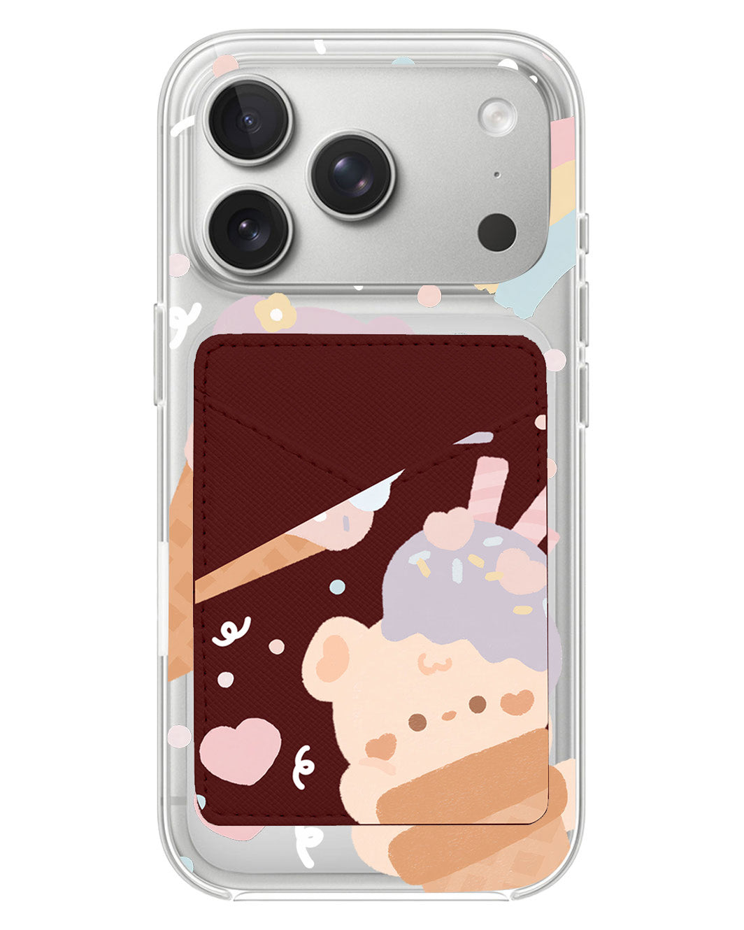 iPhone Phone Wallet Case - Ice Cream For Teddy