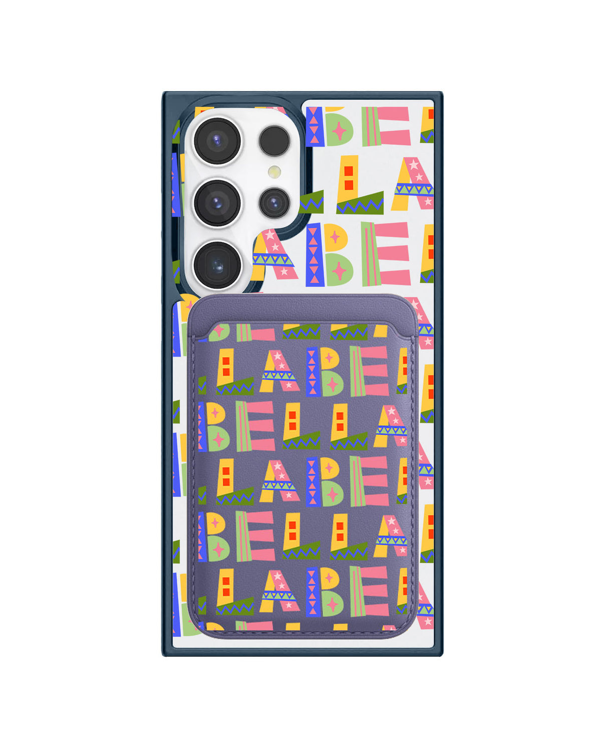 Android Magnetic Wallet Case - Playful Monogram 5.0