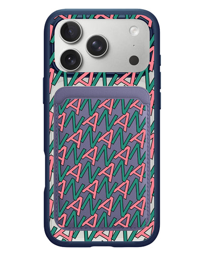 iPhone Magnetic Wallet Case - Initial Monogram 7.0