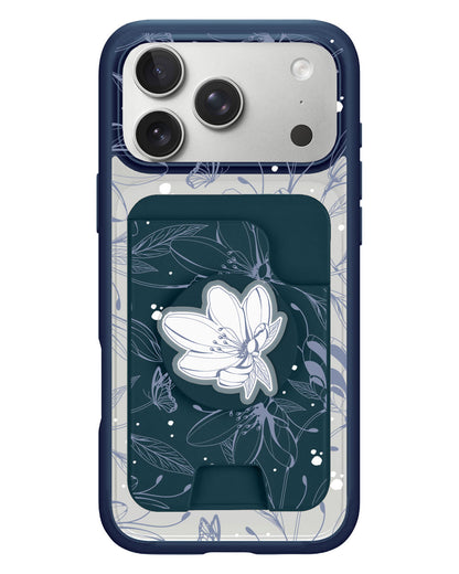 iPhone Magpop Wallet - Sketchy Flower & Butterfly 2.0