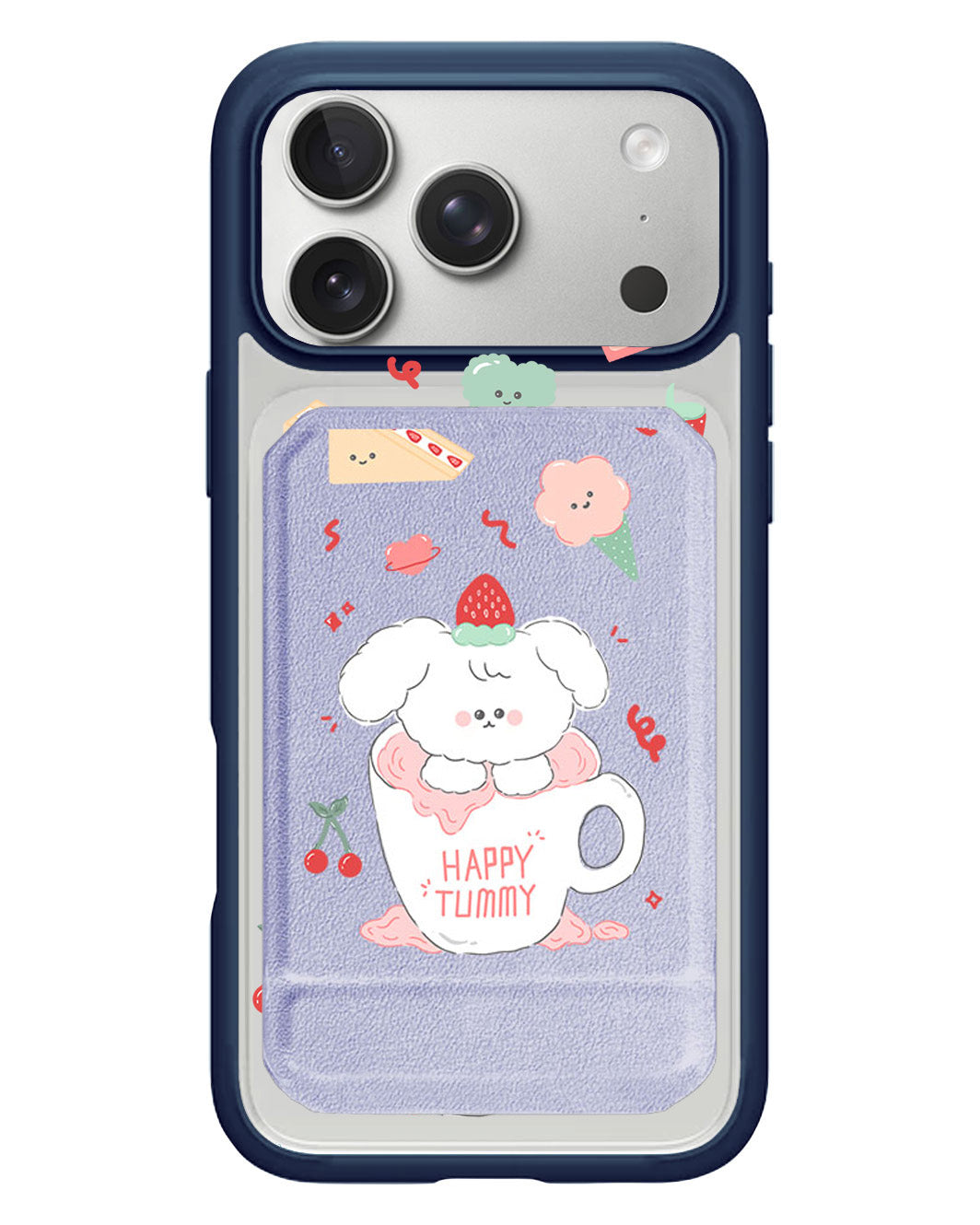 iPhone Magnetic Multifold Wallet - Happy Tummy
