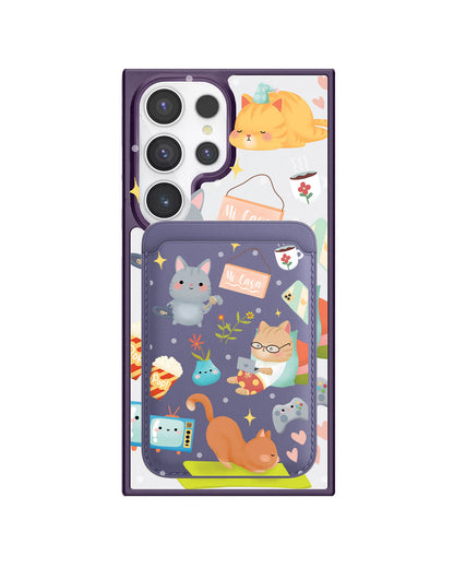 Android Magnetic Wallet Case - Stay Home
